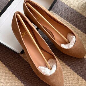 J. Crew Suede Classic Flat - Ashen Brown - Size 6